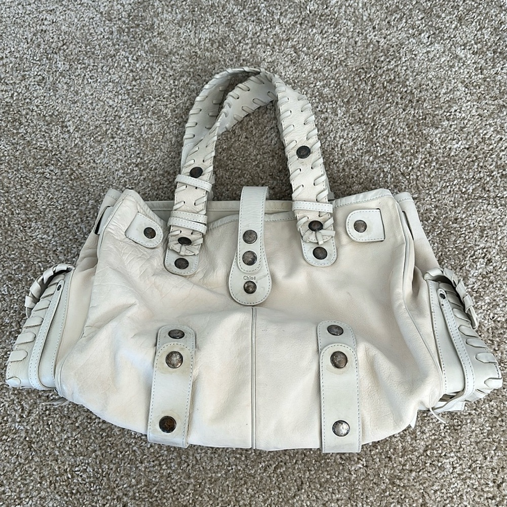 Chloe silverado large ivory bag